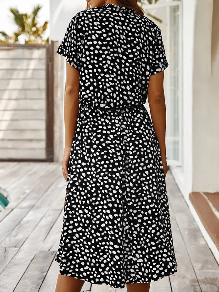 Elegant Lightweight Midi Summer Dress - Comfortable Style for Women