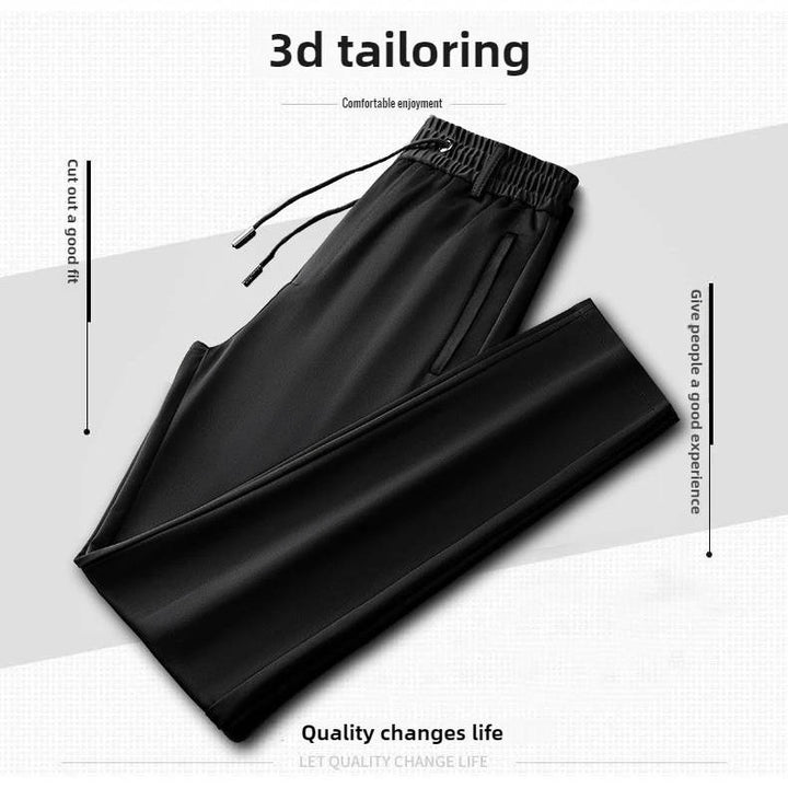 Men's Fleece Lined Elastic Waist Work Trousers