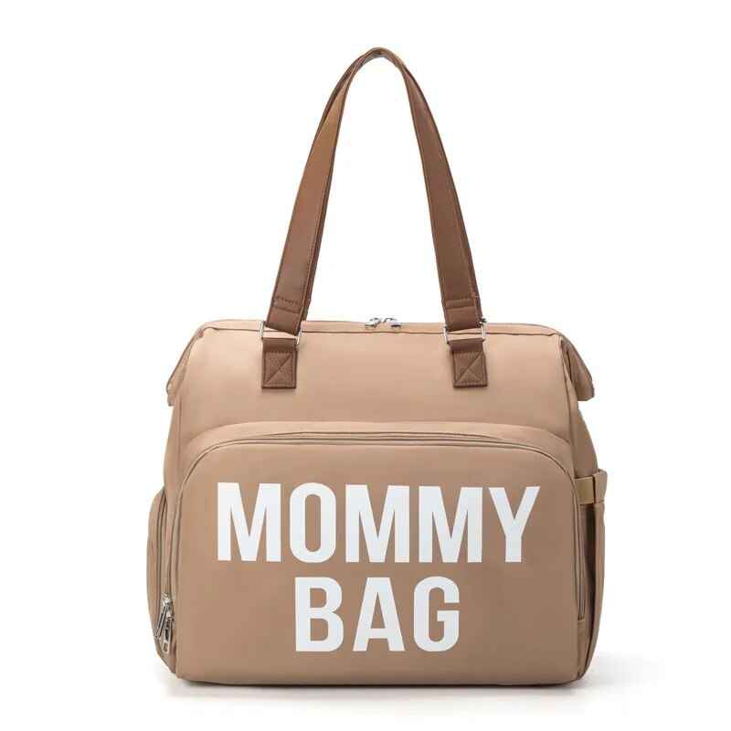 Chic Designer Diaper Bag Light Brown