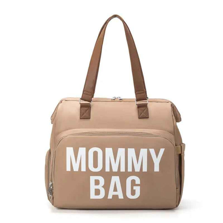 Chic Designer Diaper Bag Light Brown