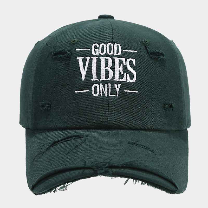 Positive Vibes Baseball Cap Green
