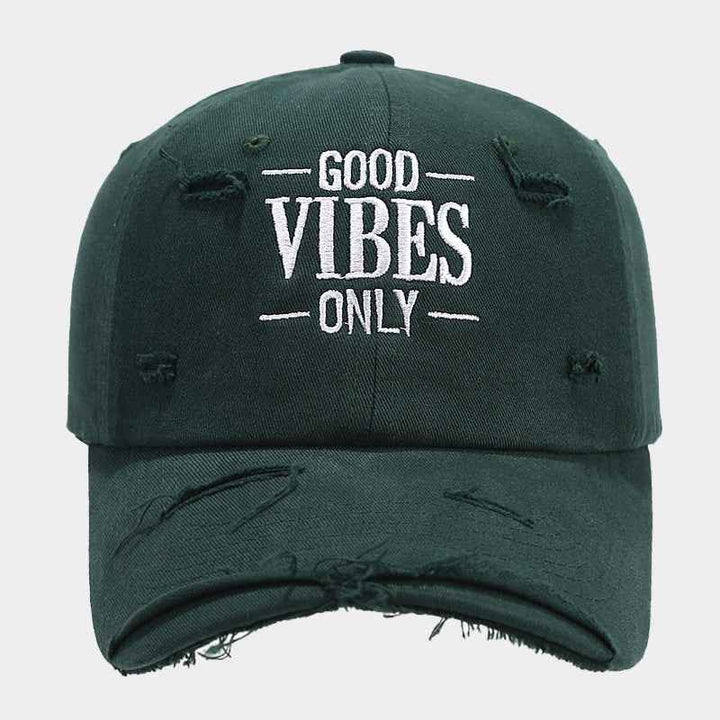 Positive Vibes Baseball Cap Green