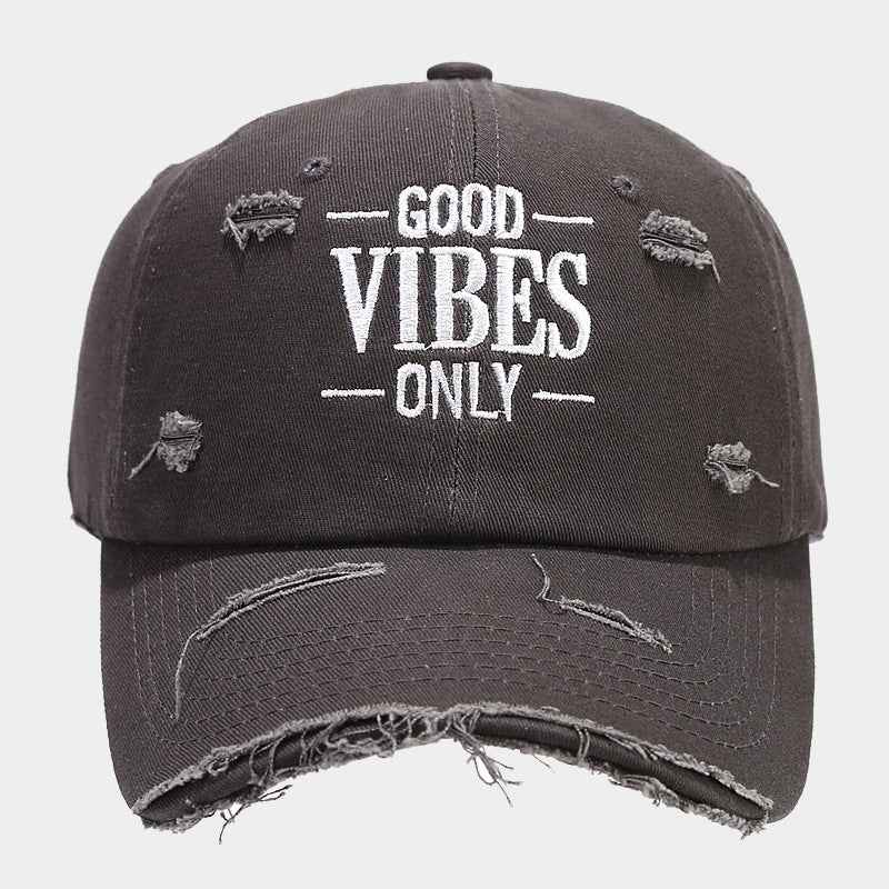 Positive Vibes Baseball Cap Charcoal