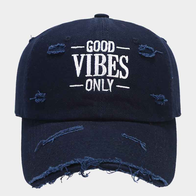 Positive Vibes Baseball Cap Blue
