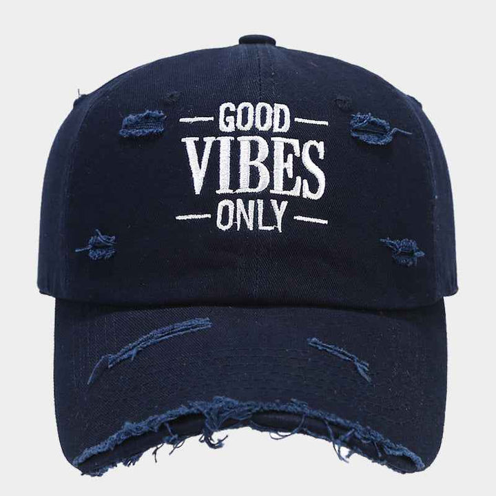 Positive Vibes Baseball Cap Blue