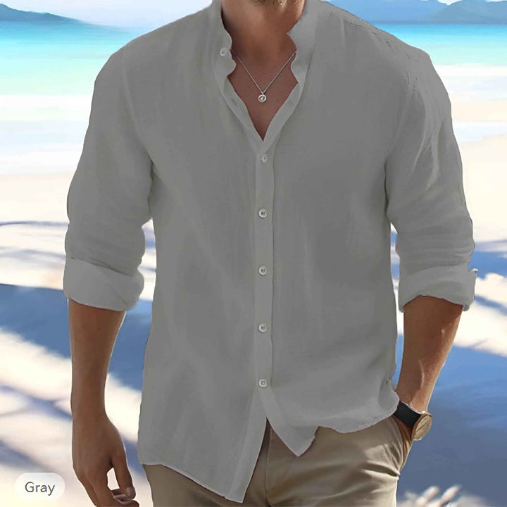 Daniel | Men's Linen Long-Sleeved Shirt