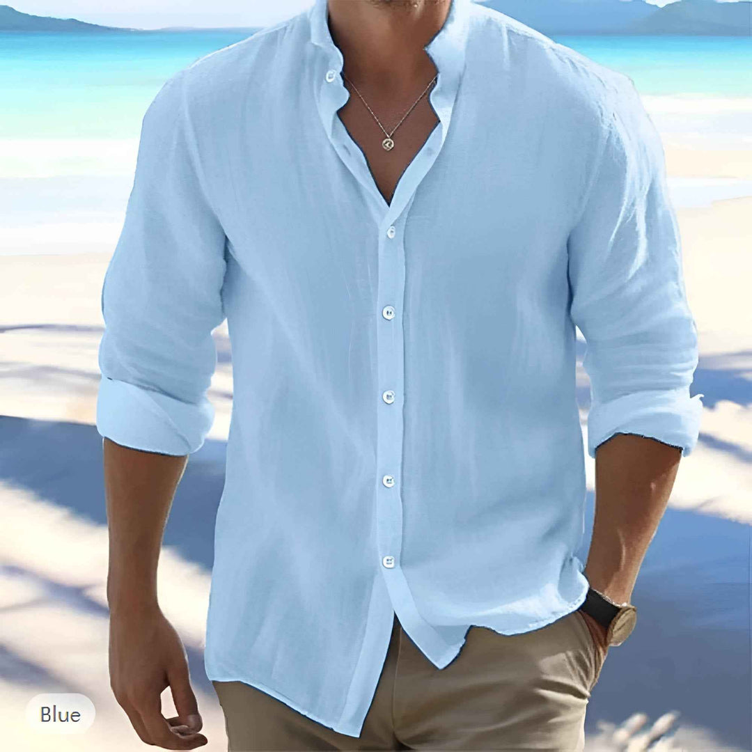 Andrew | Men's Lightweight Long Sleeve Cotton Summer Shirt
