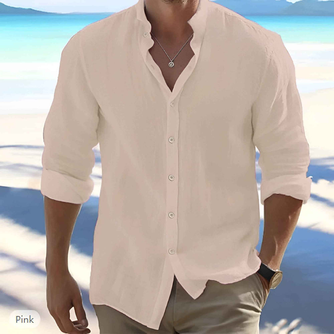 Andrew | Men's Lightweight Long Sleeve Cotton Summer Shirt