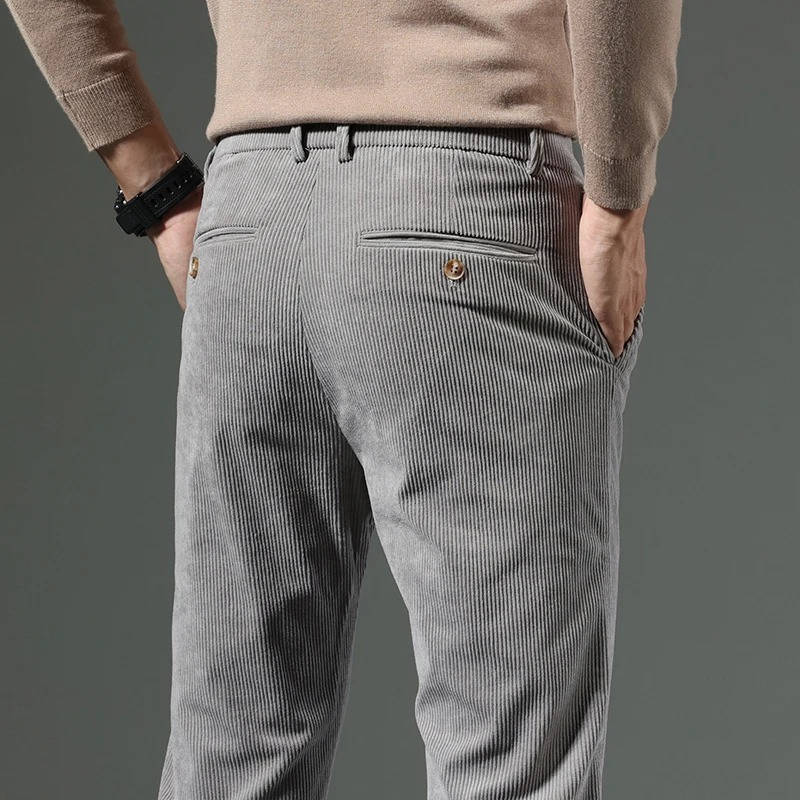 Men's Stylish Corduroy Trousers for Comfortable Everyday Wear