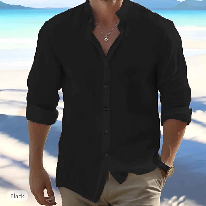 Andrew | Men's Lightweight Long Sleeve Cotton Summer Shirt