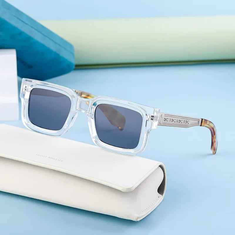 Stylish Wayfarer Sunglasses for Ultimate UV Protection Ice Clear