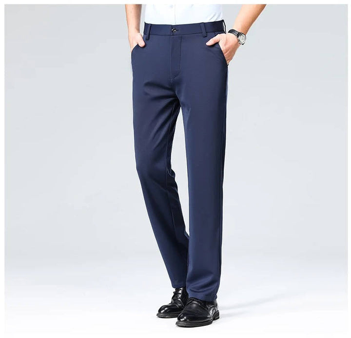 Men's Slim Fit Lightweight Stretch Dress Trousers