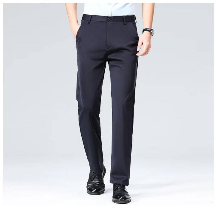 Men's Slim Fit Lightweight Stretch Dress Trousers