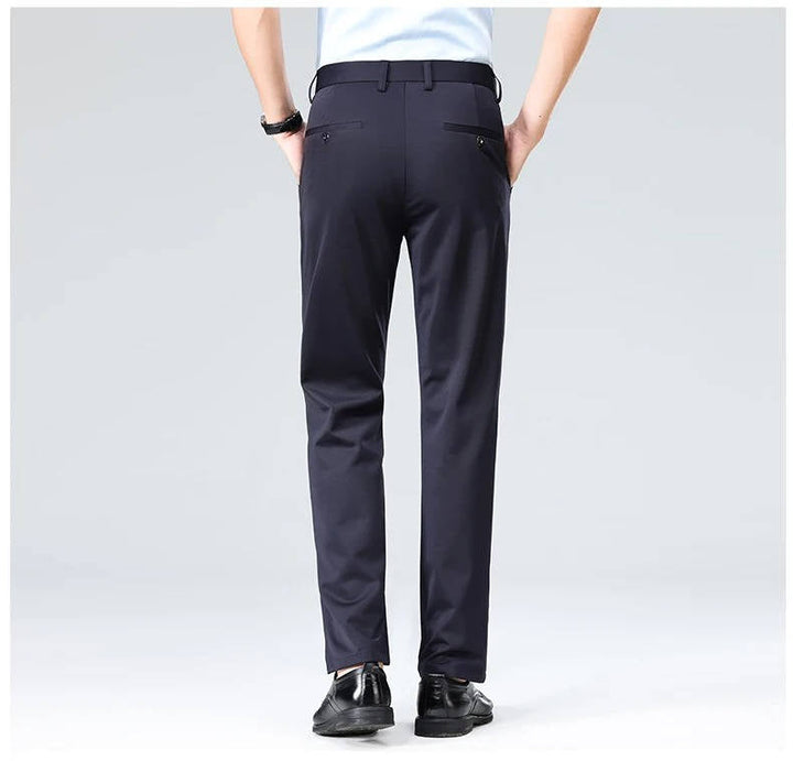 Men's Slim Fit Lightweight Stretch Dress Trousers