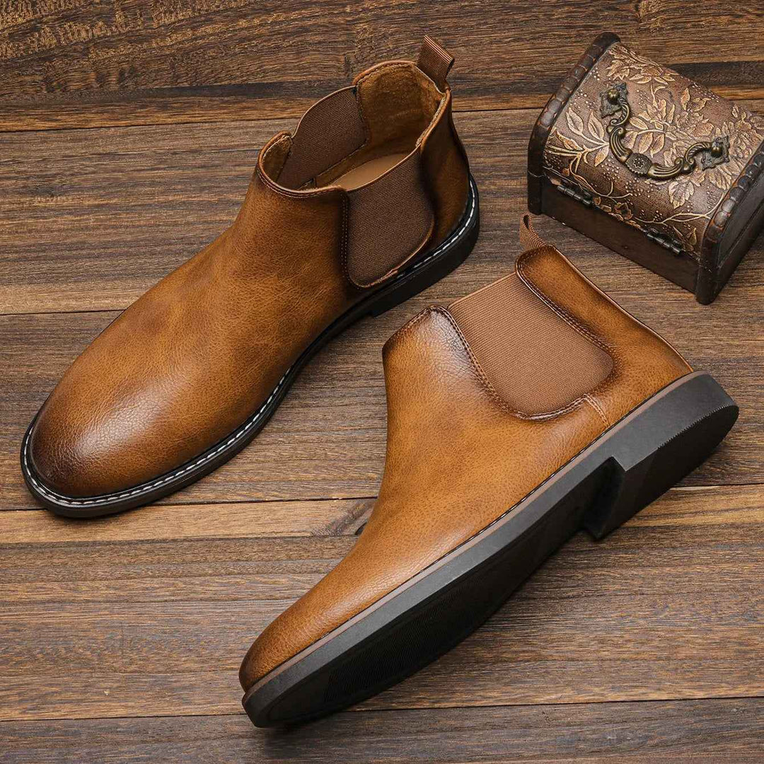 Grayson | Stylish and Comfortable Ankle Boots Beige-brown