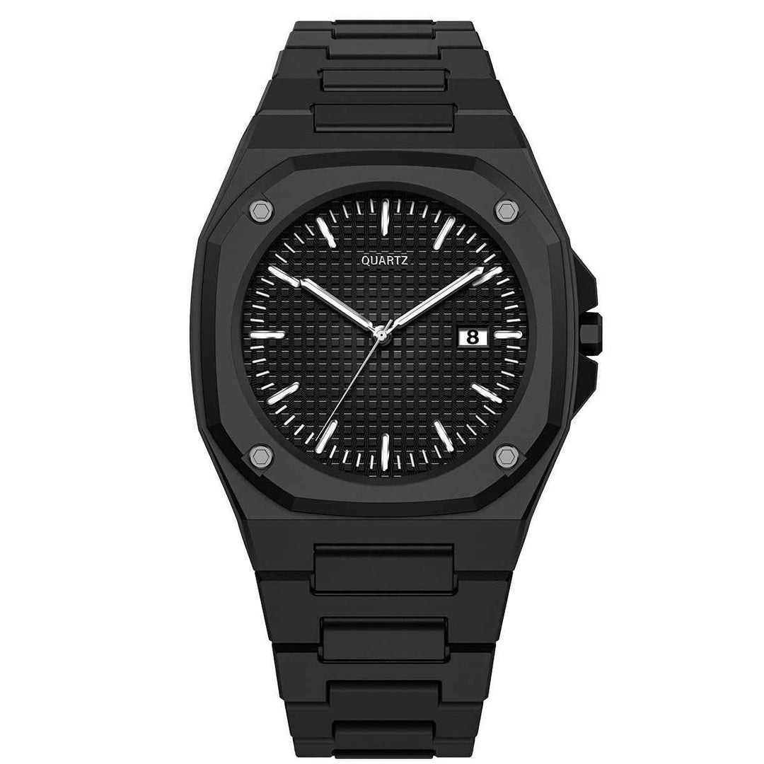 Elegant Quartz Watch for Timeless Style Obsidian