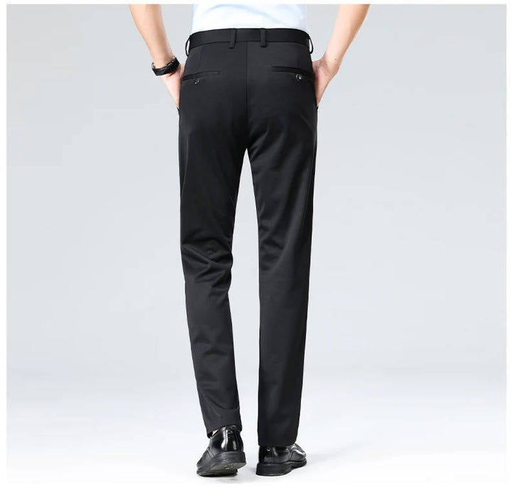 Men's Slim Fit Lightweight Stretch Dress Trousers