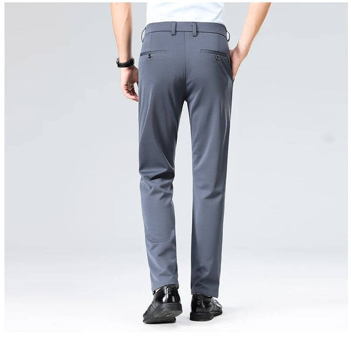 Men's Slim Fit Lightweight Stretch Dress Trousers