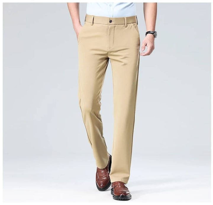 Men's Slim Fit Lightweight Stretch Dress Trousers