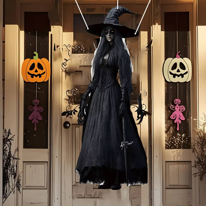 Halloween's Skull Bride Hanging Decoration - Weather Resistant with Hooks