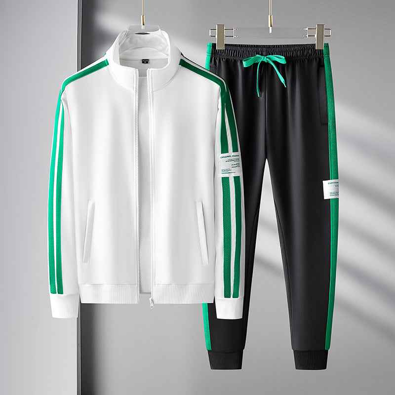 Premium Apex Tracksuit Set - Hype Edition White Green