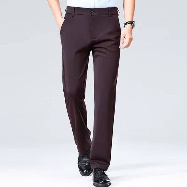 Men's Slim Fit Lightweight Stretch Dress Trousers