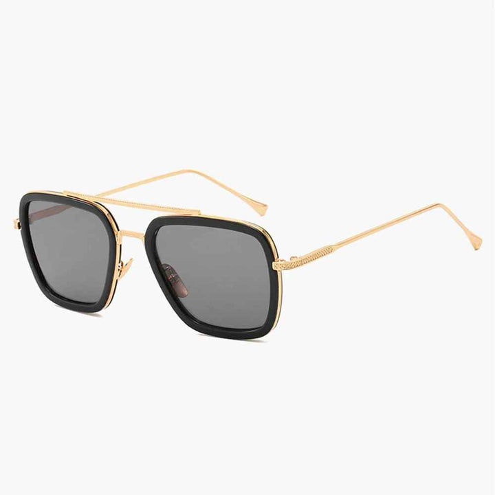 Stylish UV Protection Sunglasses Gold Black
