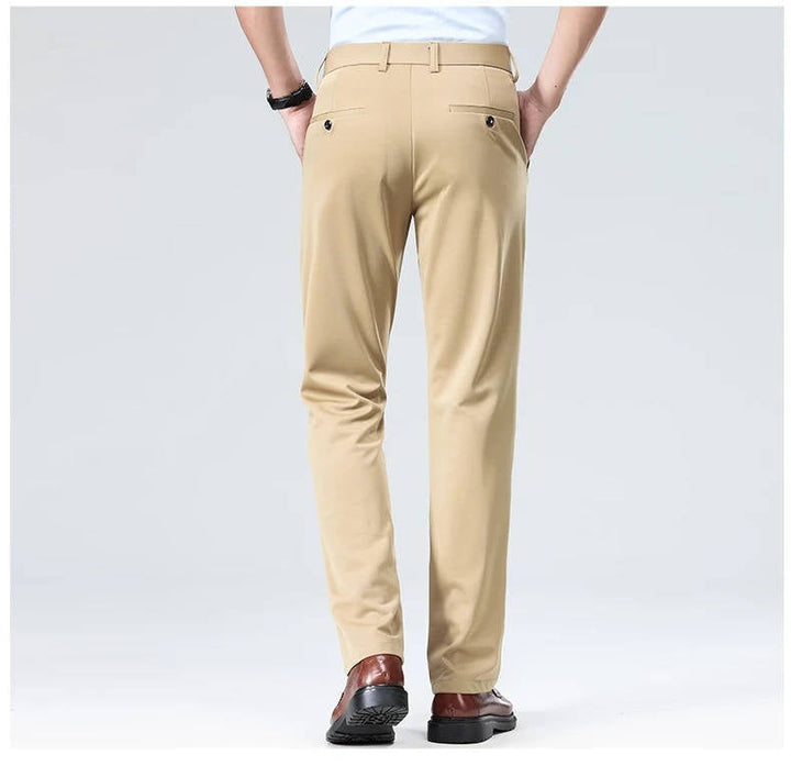 Men's Slim Fit Lightweight Stretch Dress Trousers