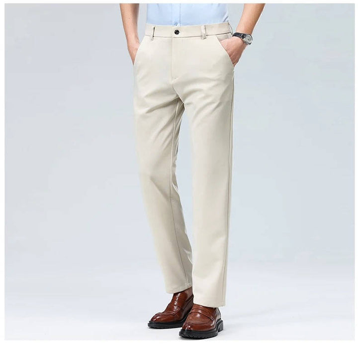 Men's Slim Fit Lightweight Stretch Dress Trousers