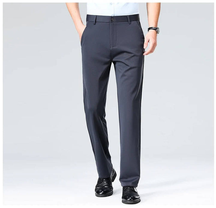 Men's Slim Fit Lightweight Stretch Dress Trousers