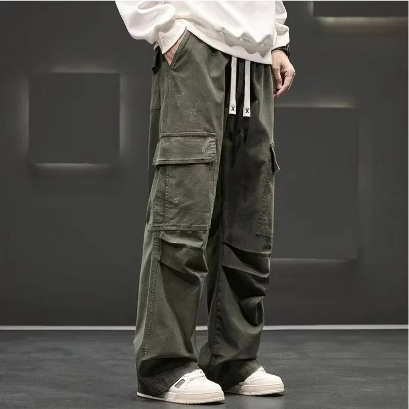 Men's Relaxed Fit Cargo Trousers Green