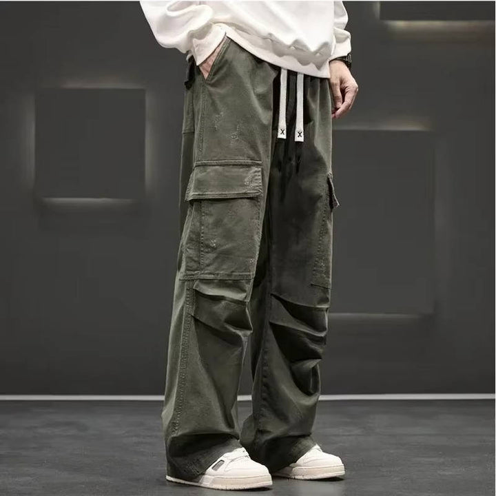 Men's Relaxed Fit Cargo Trousers Green
