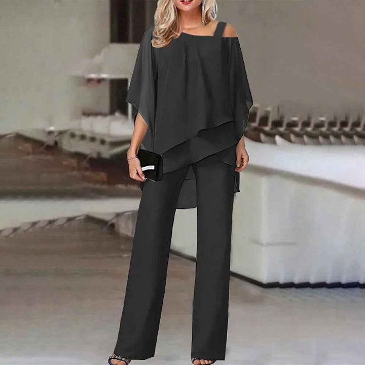 Chic Women's Two-Piece Summer Set Black