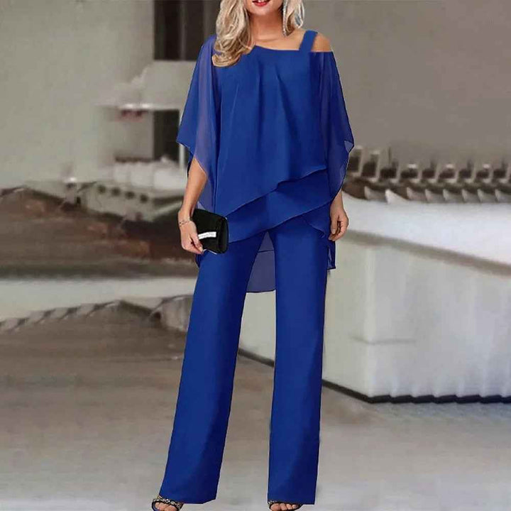 Chic Women's Two-Piece Summer Set Blue