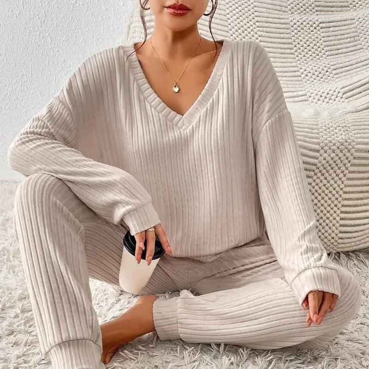Women's Cozy Loungewear Set for Ultimate Comfort Apricot