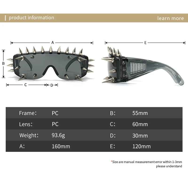 Edgy Spiked Sunglasses