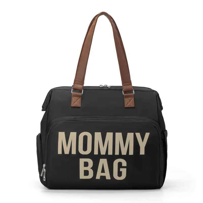 Chic Designer Diaper Bag Black