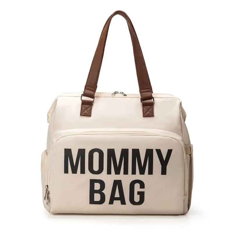 Chic Designer Diaper Bag Beige