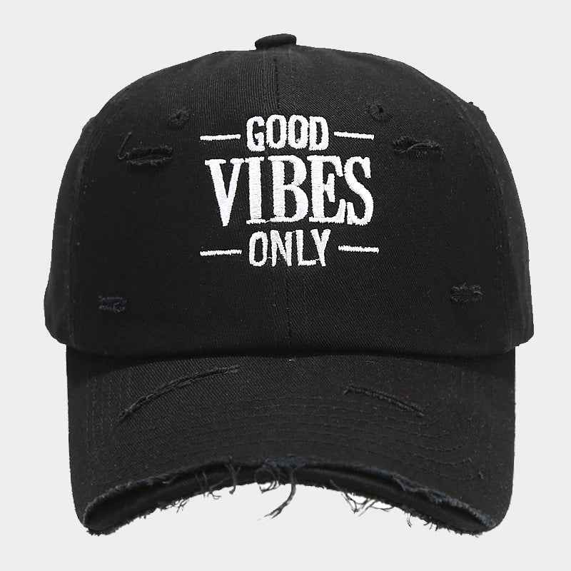 Positive Vibes Baseball Cap Black