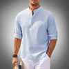 Men's Stylish Linen Shirt for the Modern Man Blue