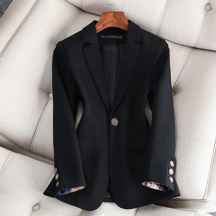Women's Stylish Blazer for Effortless Elegance Black