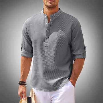 Men's Stylish Linen Shirt for the Modern Man Gray