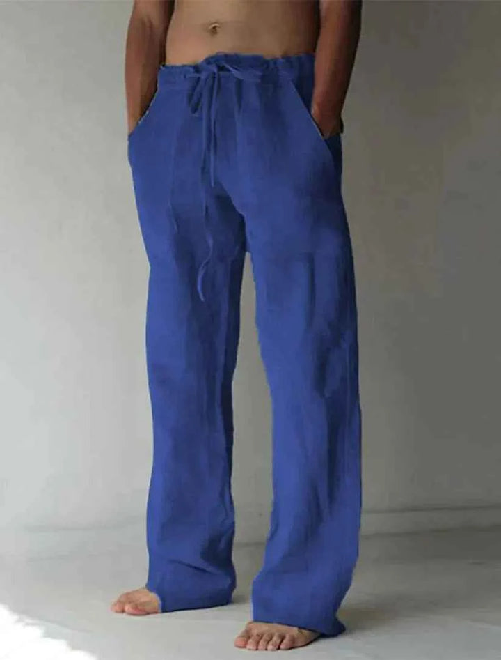 Men's Comfortable Baggy Pants - Stylish and Versatile Dark Blue