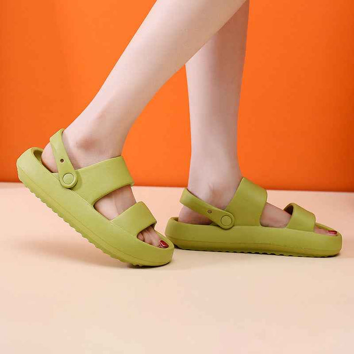 Adjustable Shoes For Women Men Sandals 3cm Thick Bottom Slippers Outdoor