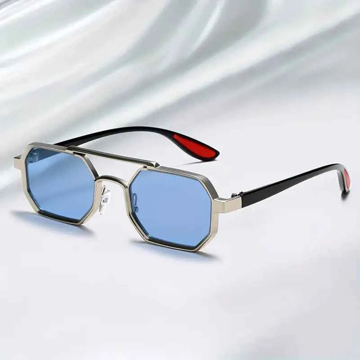 Stylish Panorama Sunglasses for Ultimate UV Protection Black Blue