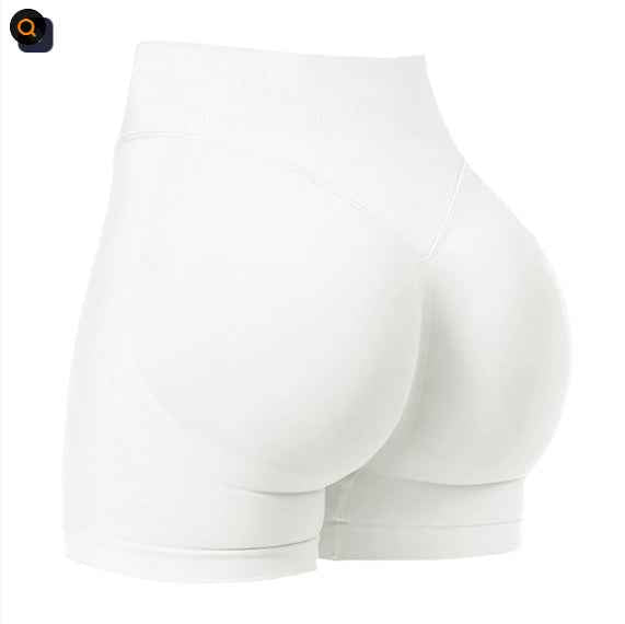 Women's High Waist Seamless Yoga Shorts for Sports and Fitness