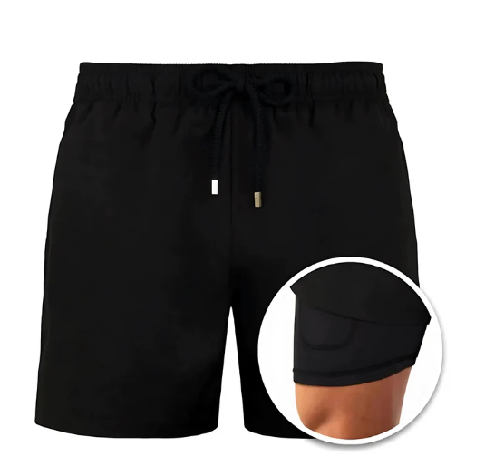 Men's Stylish Swim Shorts – Comfortable and Cool for Beach Days Black