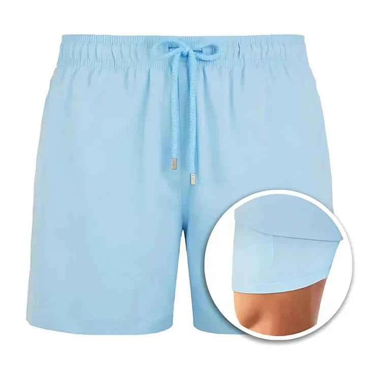 Men's Stylish Swim Shorts – Comfortable and Cool for Beach Days Light Blue
