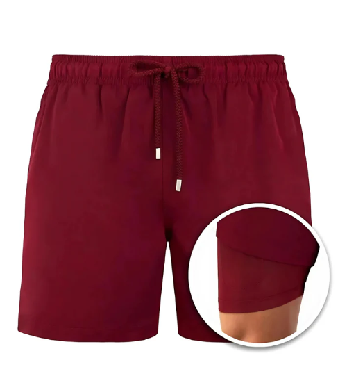 Men's Stylish Swim Shorts – Comfortable and Cool for Beach Days Red