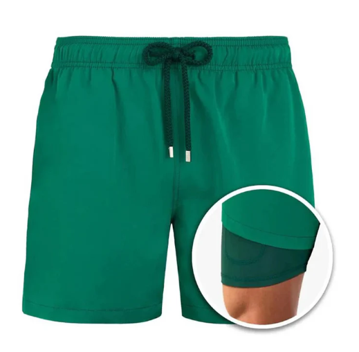 Men's Stylish Swim Shorts – Comfortable and Cool for Beach Days Green